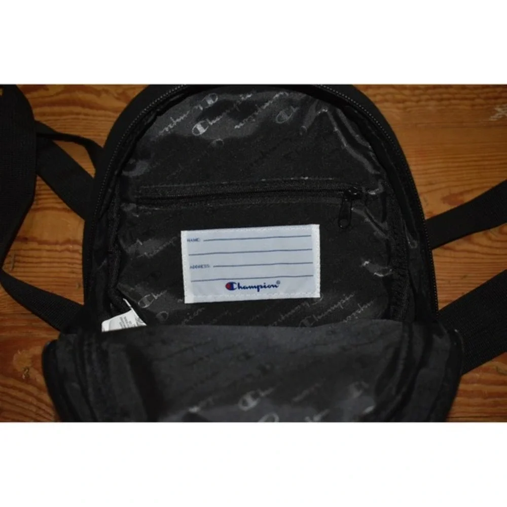 Champion Mini Backpack Black Small Cute‎ School Bag Travel Purse Y2K